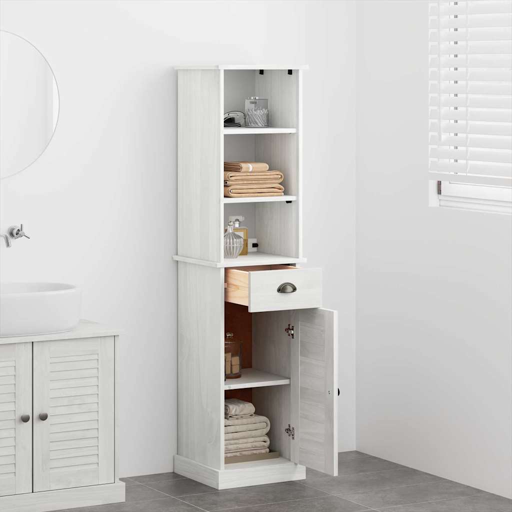 Bathroom Furniture Set with Drawer VIGO 2 pcs Brown and White