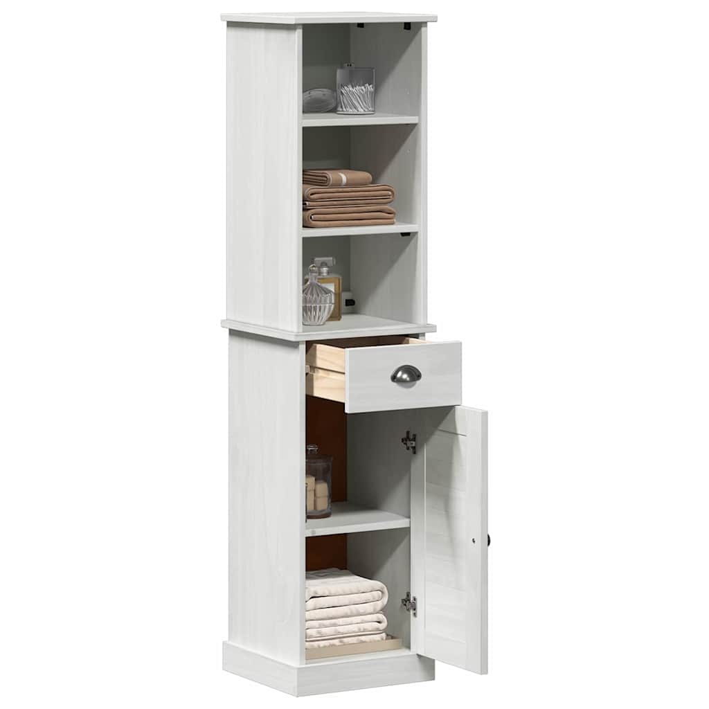 Bathroom Furniture Set with Drawer VIGO 2 pcs Brown and White