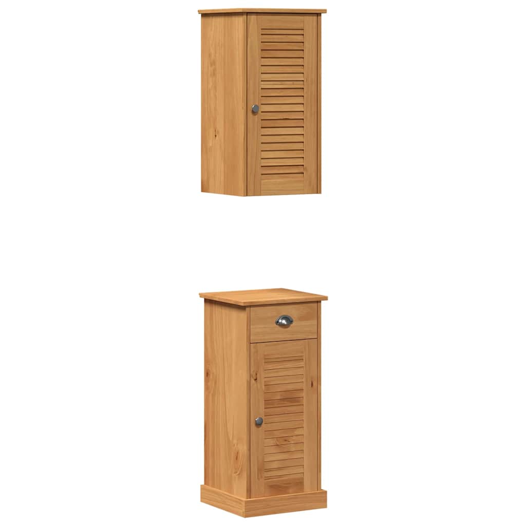 Bathroom Furniture Set VIGO 2 pcs Brown and Honey brown