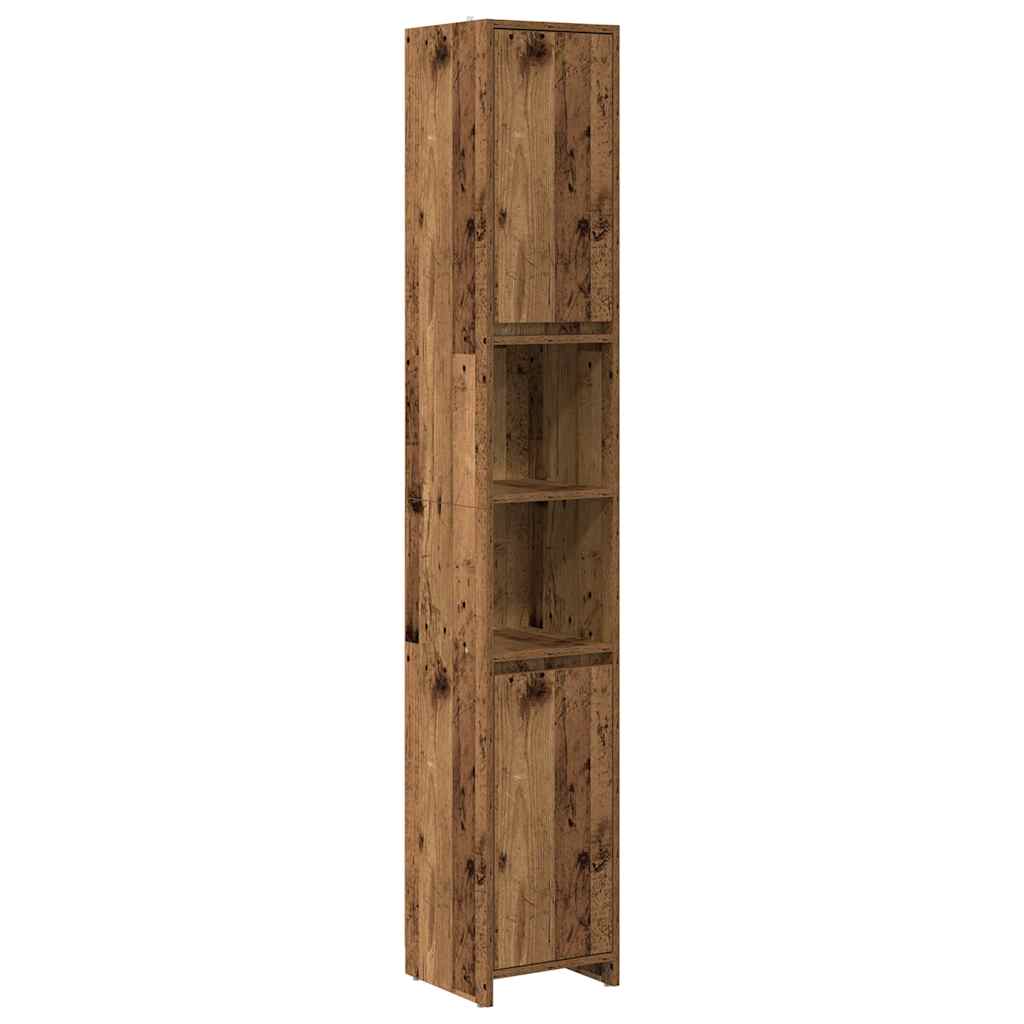 4 Piece Bathroom Furniture Set Old Wood Engineered Wood