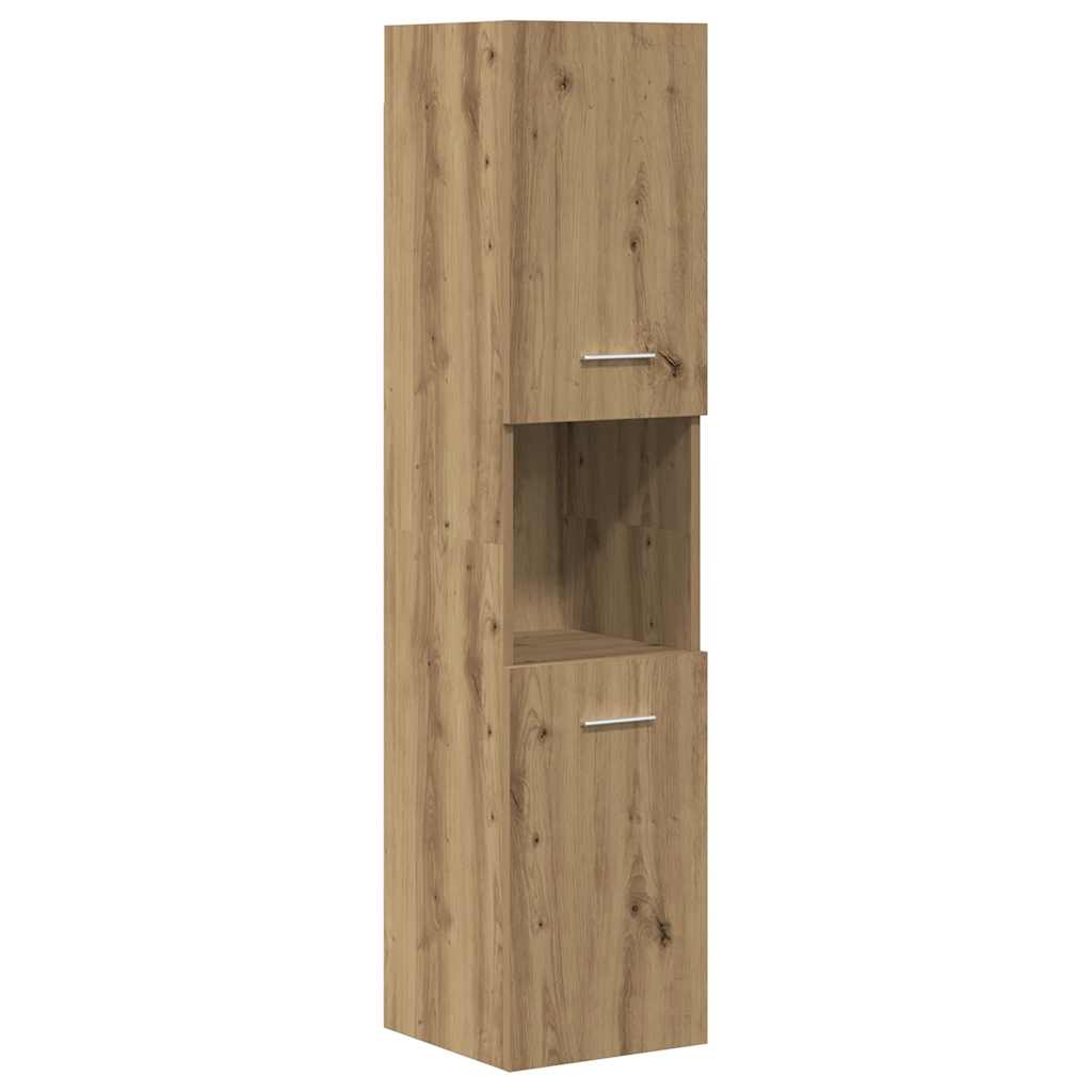 3 Piece Bathroom Furniture Set Artisan Oak Engineered Wood