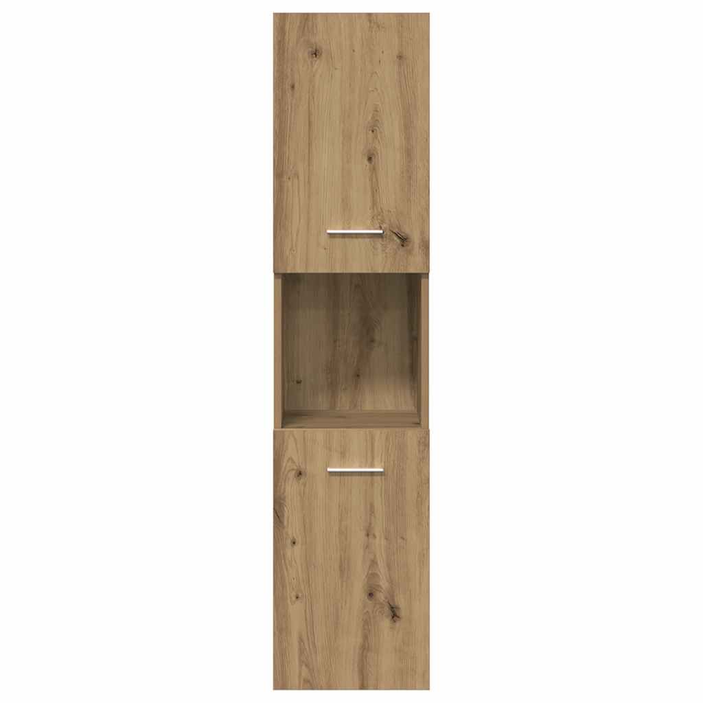 3 Piece Bathroom Furniture Set Artisan Oak Engineered Wood