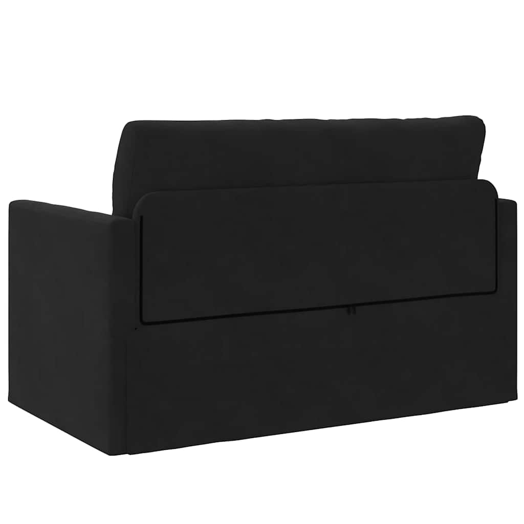 Sofa Bed Black 124 x 204 x 61 cm Velvet