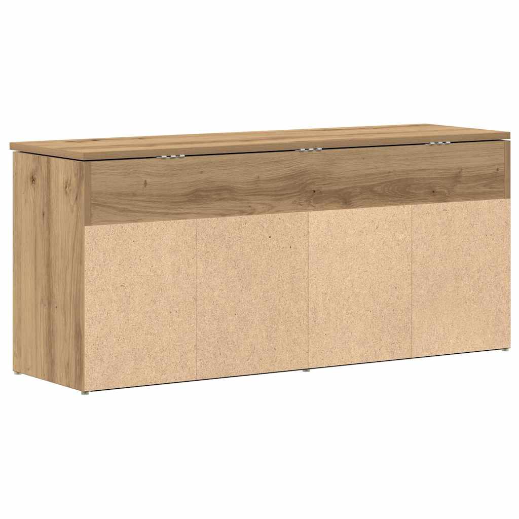 Shoe Bench Artisan Oak 102x30.5x45 cm Engineered Wood