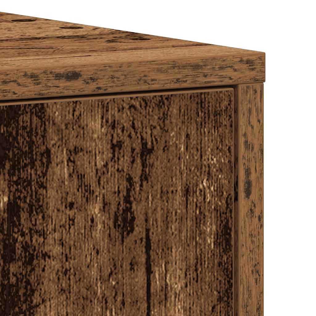 Bathroom Cabinet Old Wood 30x30x183.5 cm Engineered Wood