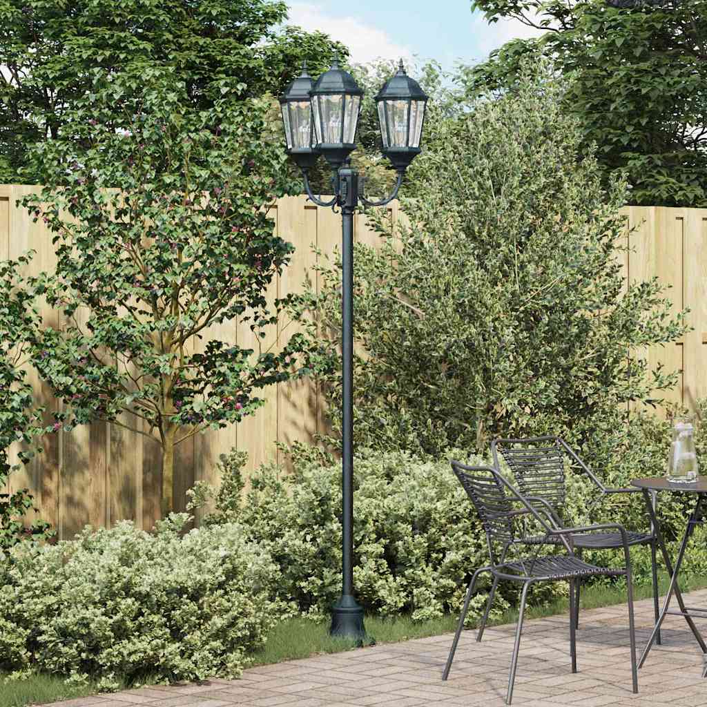Garden Light Post Dark green Aluminium and Glass