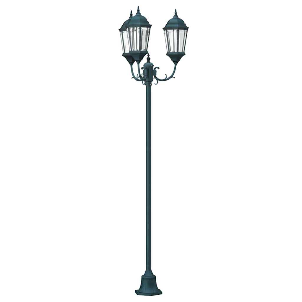 Garden Light Post Dark green Aluminium and Glass