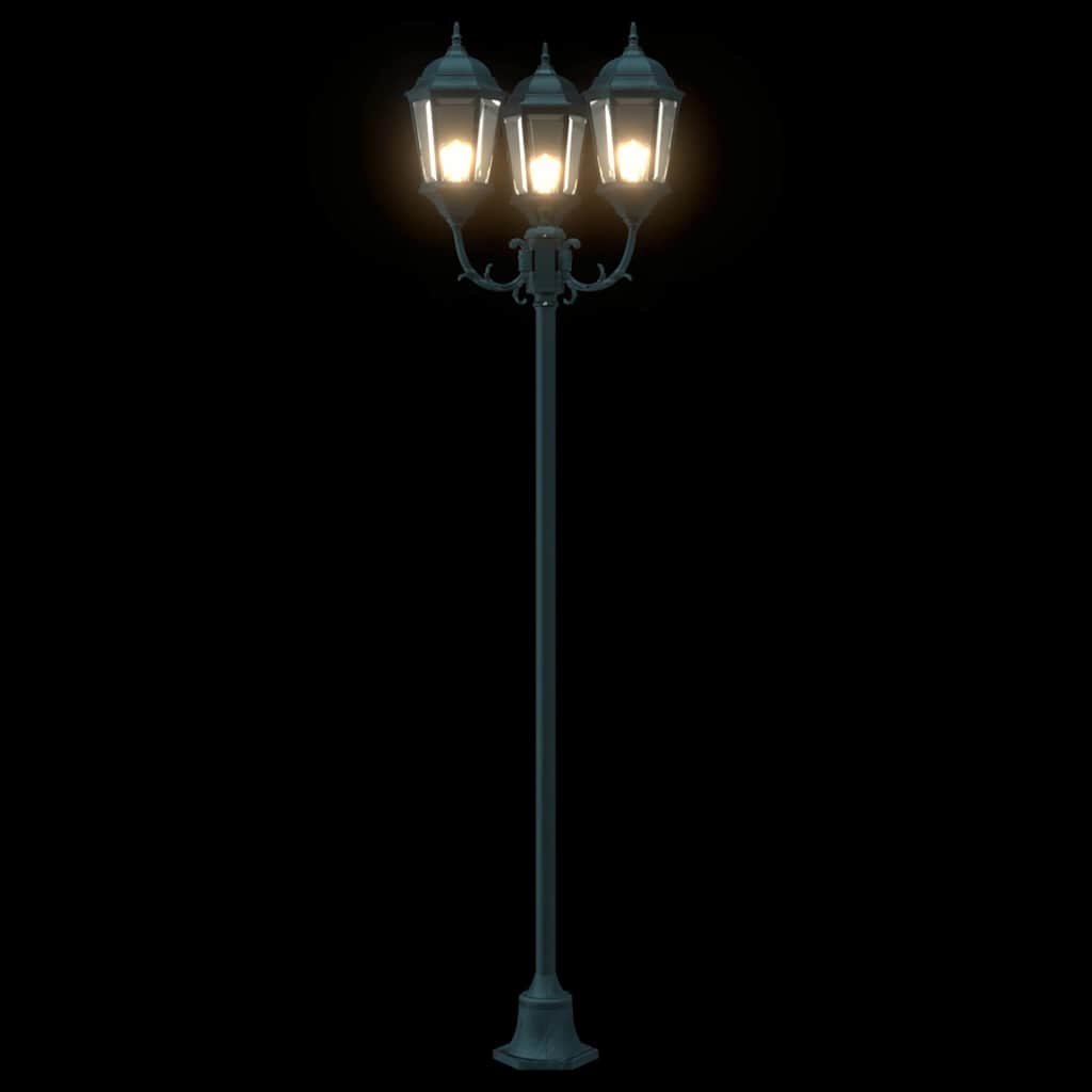 Garden Light Post Dark green Aluminium and Glass