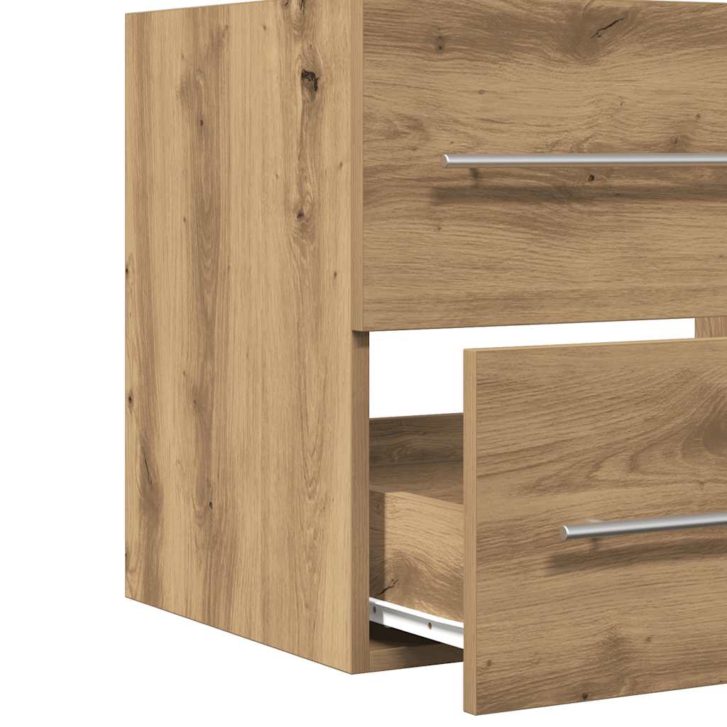 Bathroom Sink Cabinet Artisan Oak 60x38.5x48 cm Engineered Wood