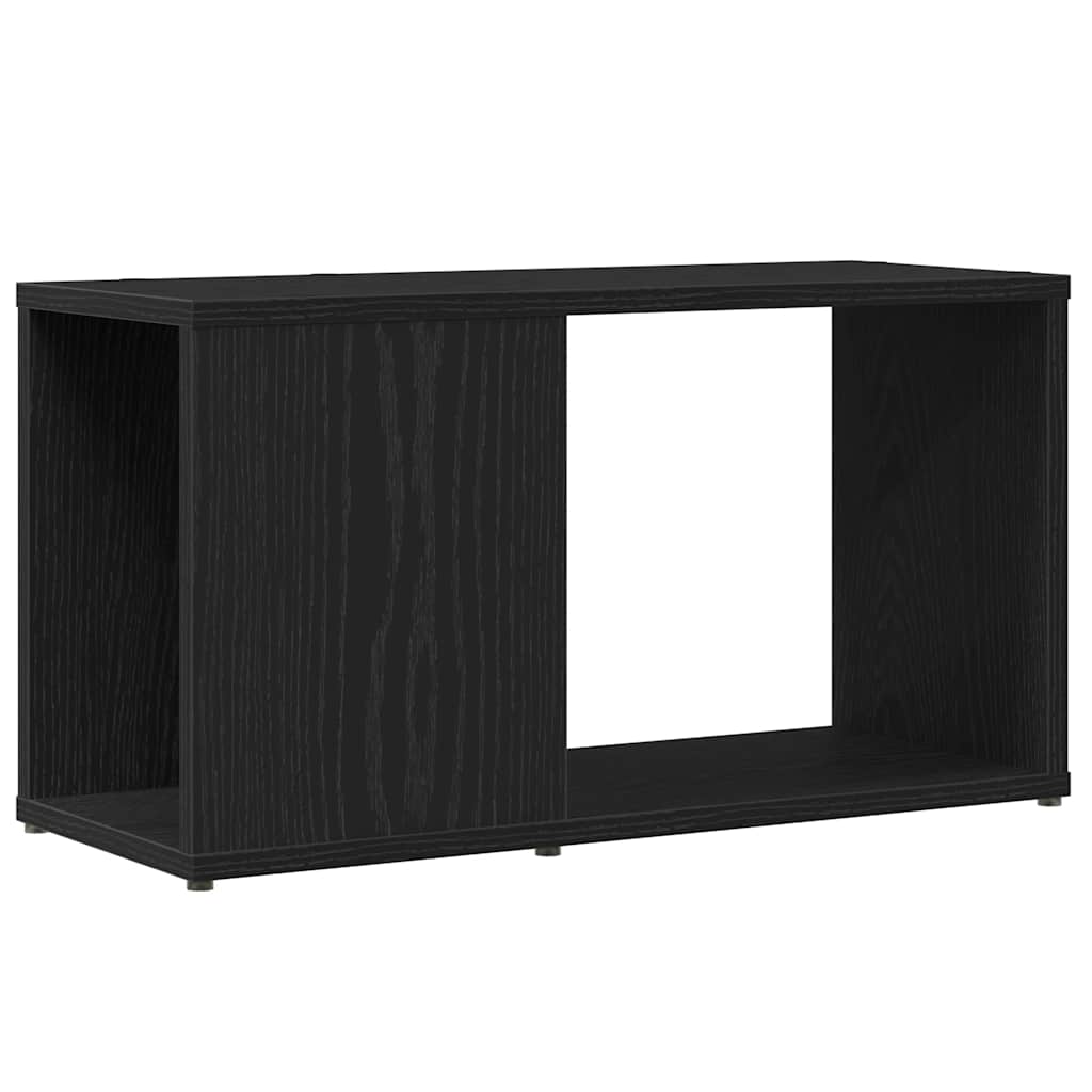 TV Cabinet Black Oak 60x24x32 cm Engineered Wood