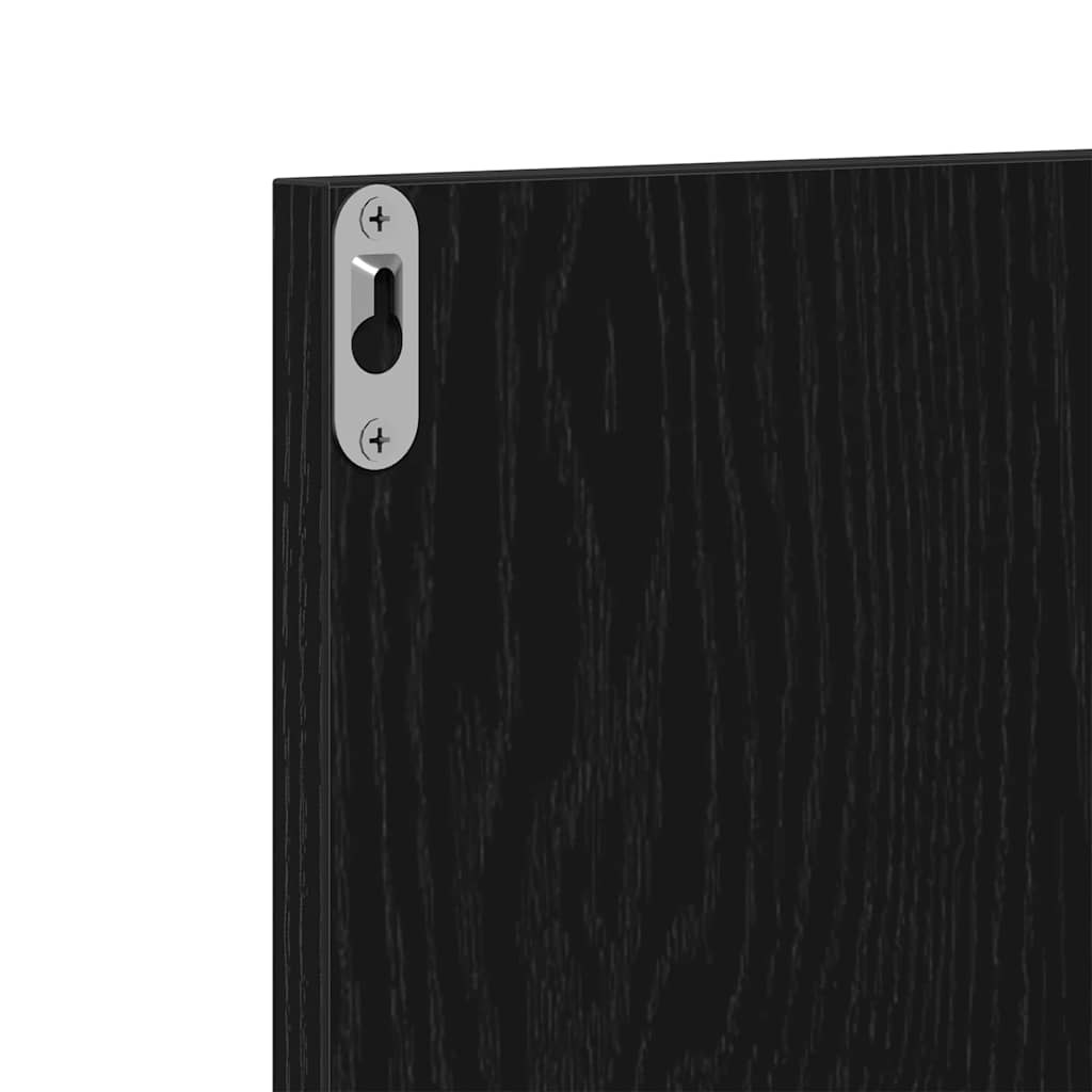 Hallway Furniture Set 4 pcs Black oak 80 x 30.5 x 40 cm