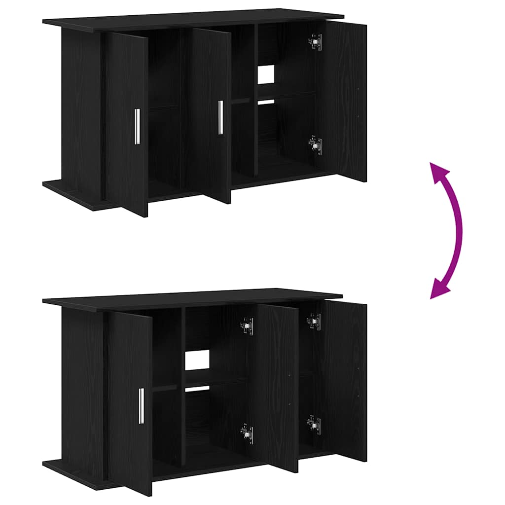 Aquarium Stand Black Oak 101x41x58 cm Engineered Wood