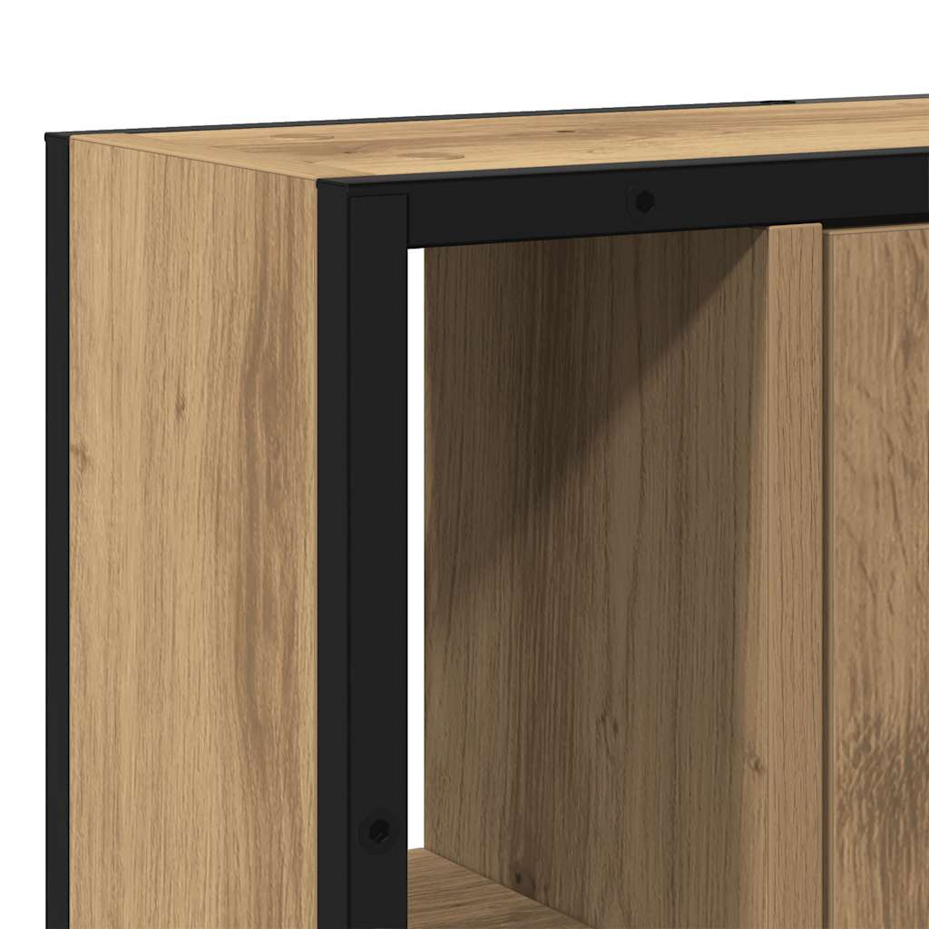 Bathroom Mirror Cabinet Artisan Oak 60x16x60 cm Engineered Wood