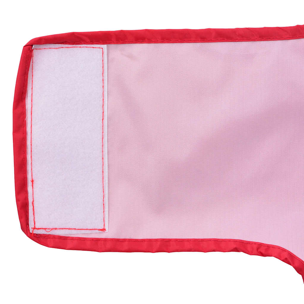 Dog Raincoat with Reflective Strips Polyester Red XL