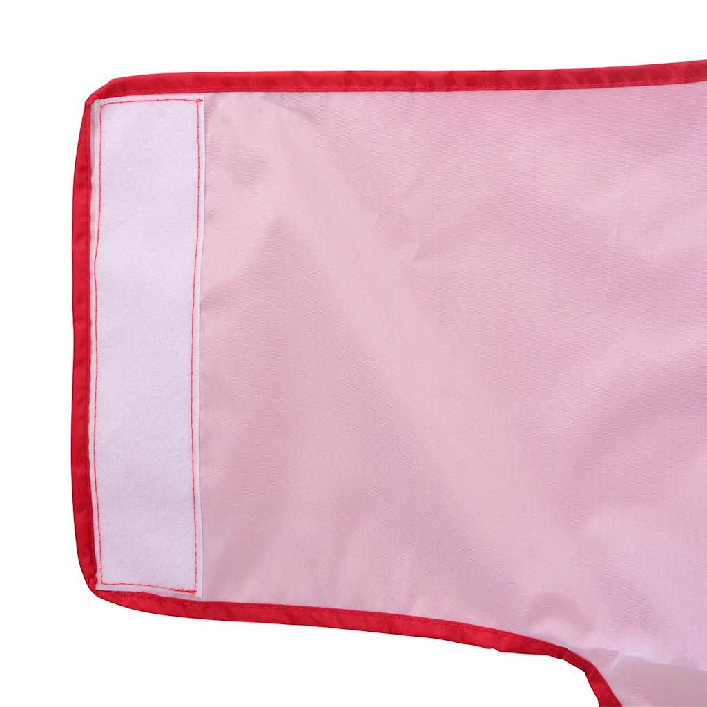 Dog Raincoat with Reflective Strips Polyester Red 3XL