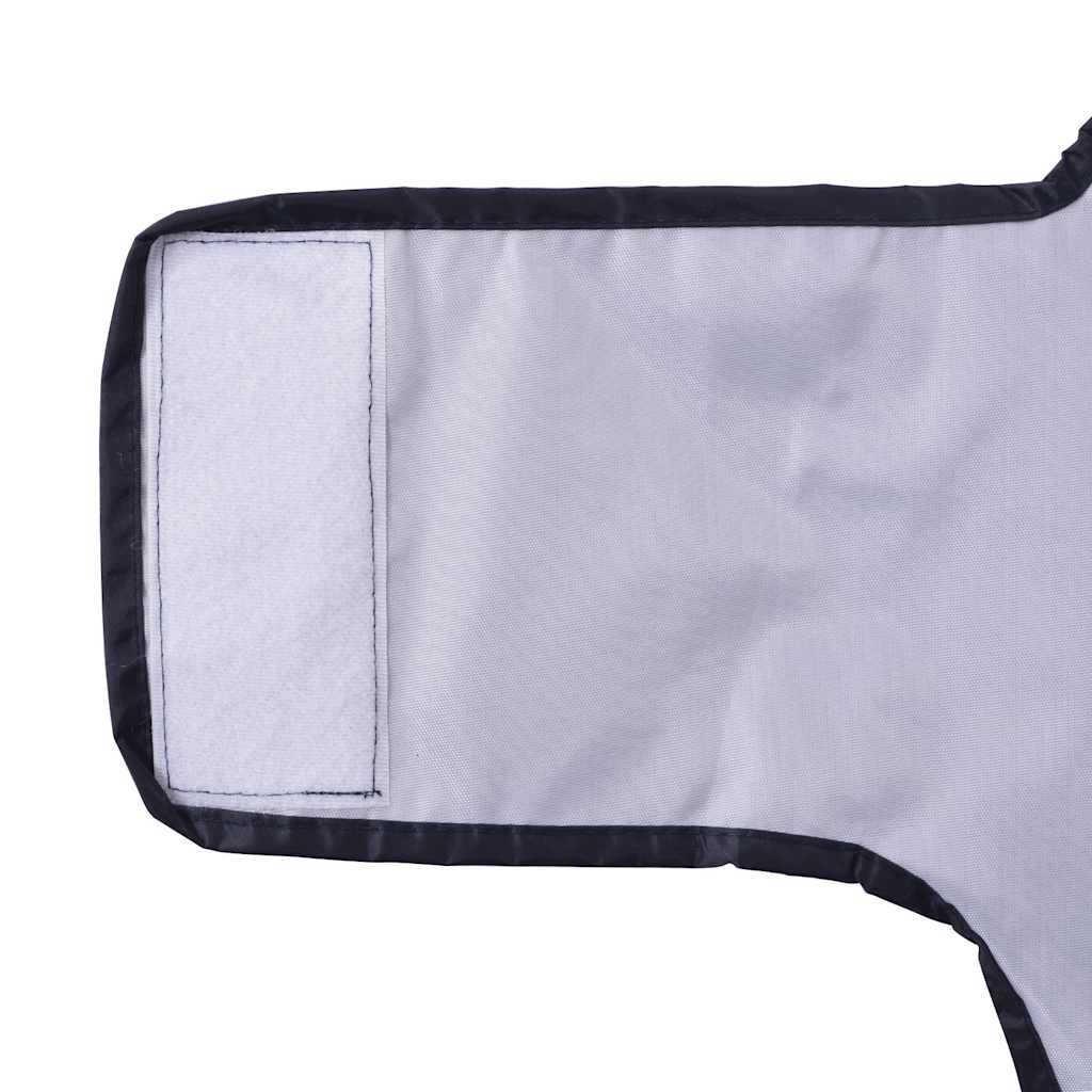 Dog Raincoat with Reflective Strips Polyester Navy Blue XXS