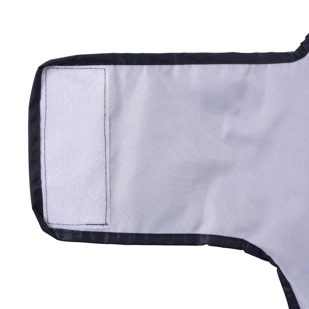 Dog Raincoat with Reflective Strips Polyester Navy Blue L