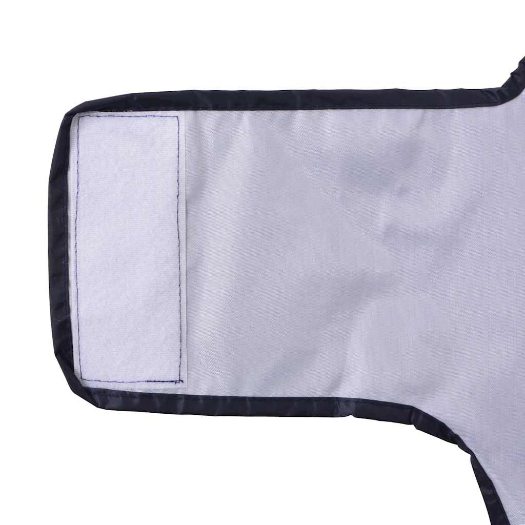 Dog Raincoat with Reflective Strips Polyester Navy Blue XL