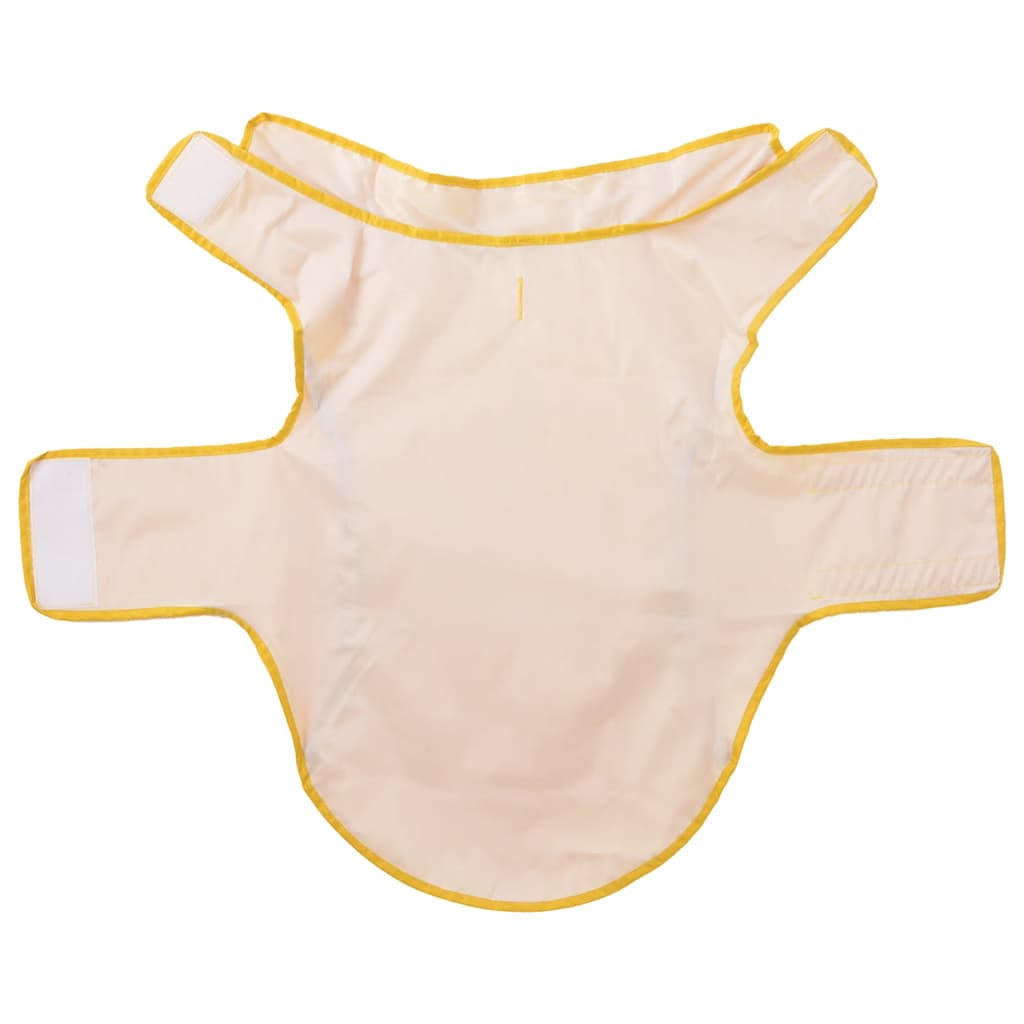 Dog Raincoat with Reflective Strips Polyester Yellow 2XL