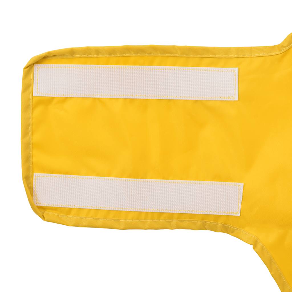 Dog Raincoat with Reflective Strips Polyester Yellow 2XL