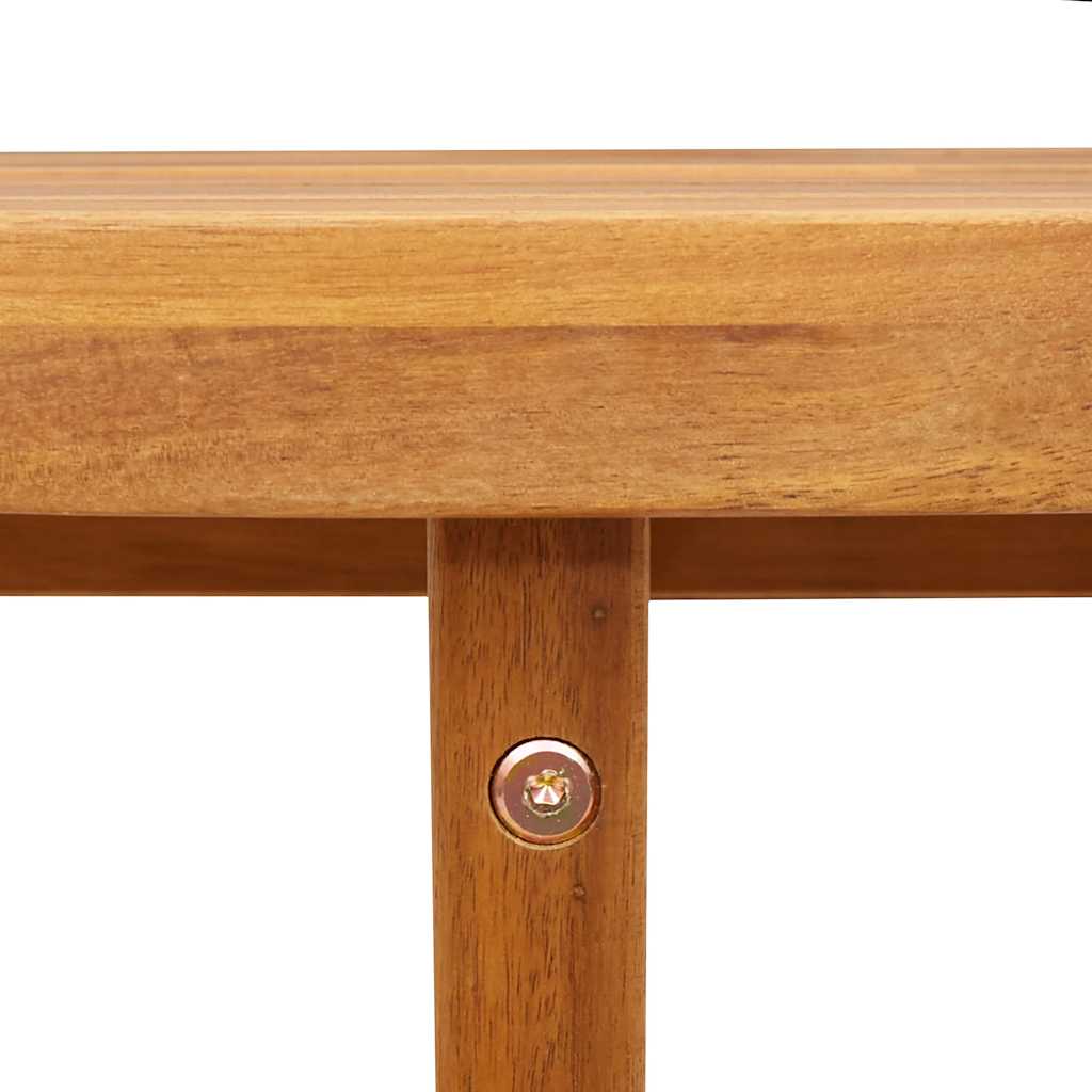 Garden Dining Table Oval 200x90x75 cm Solid Wood Acacia
