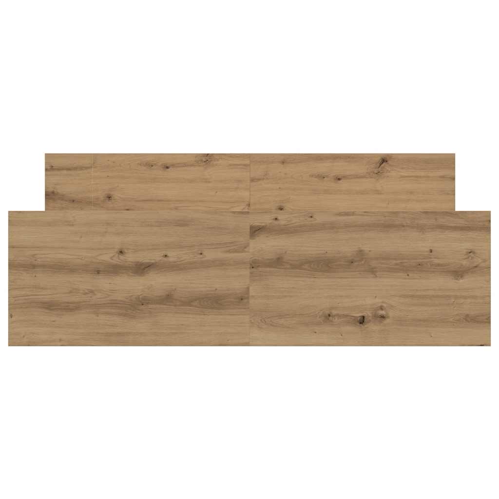 Bed Frame without Mattress Artisan Oak 140x200cm Engineered Wood