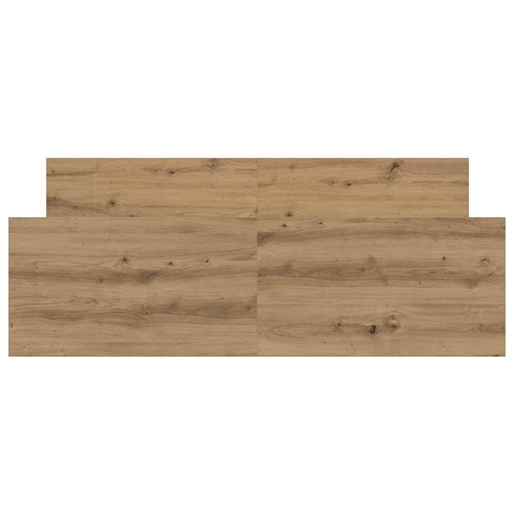 Bed Frame without Mattress Artisan Oak 140x190cm Engineered Wood