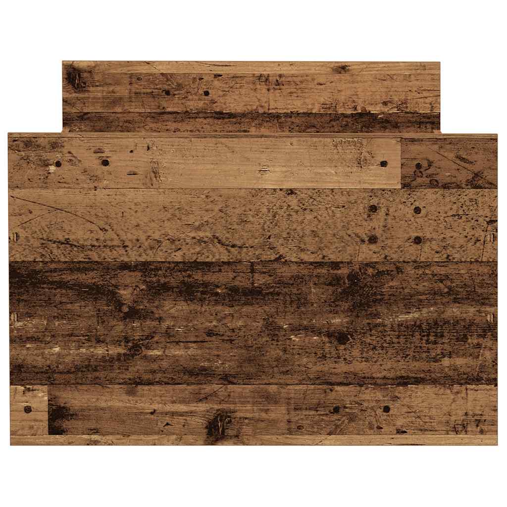 Bed Frame without Mattress Old Wood 90x190 cm Single Engineered Wood