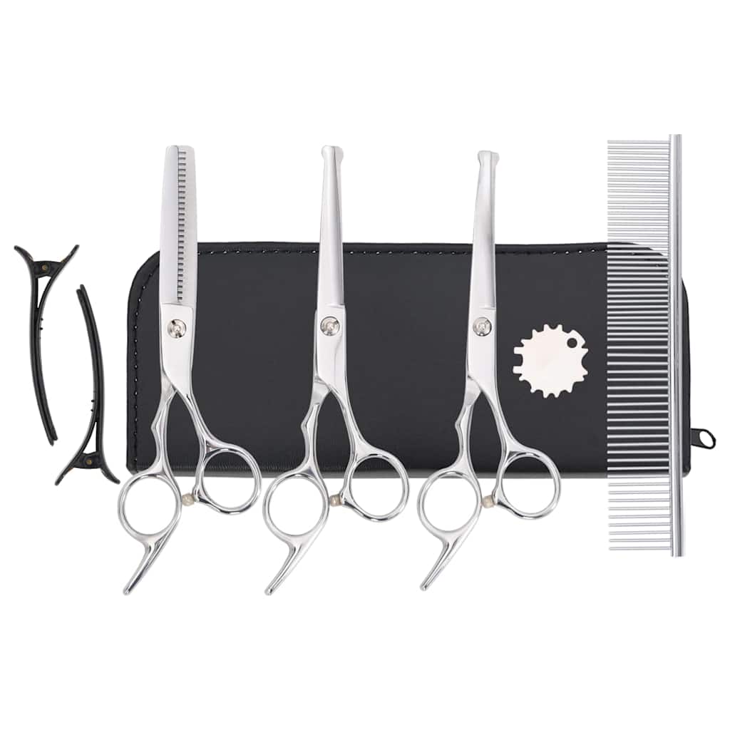 7 Piece Dog Grooming Scissors Set Stainless Steel