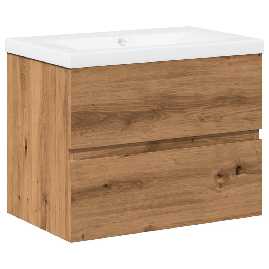 Sink Cabinet with Built-in Basin Artisan Oak