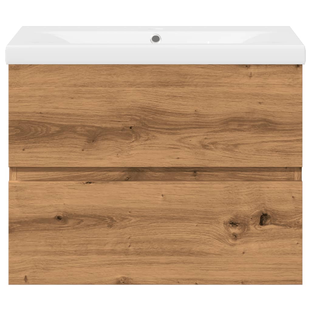 Sink Cabinet with Built-in Basin Artisan Oak