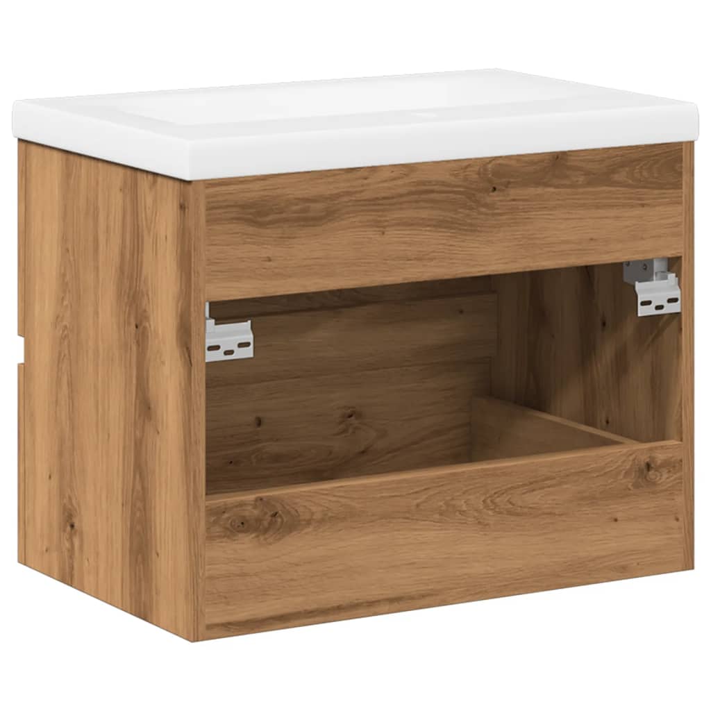 Sink Cabinet with Built-in Basin Artisan Oak