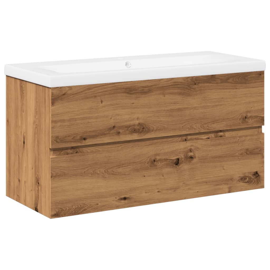 Sink Cabinet with Built-in Basin Artisan Oak
