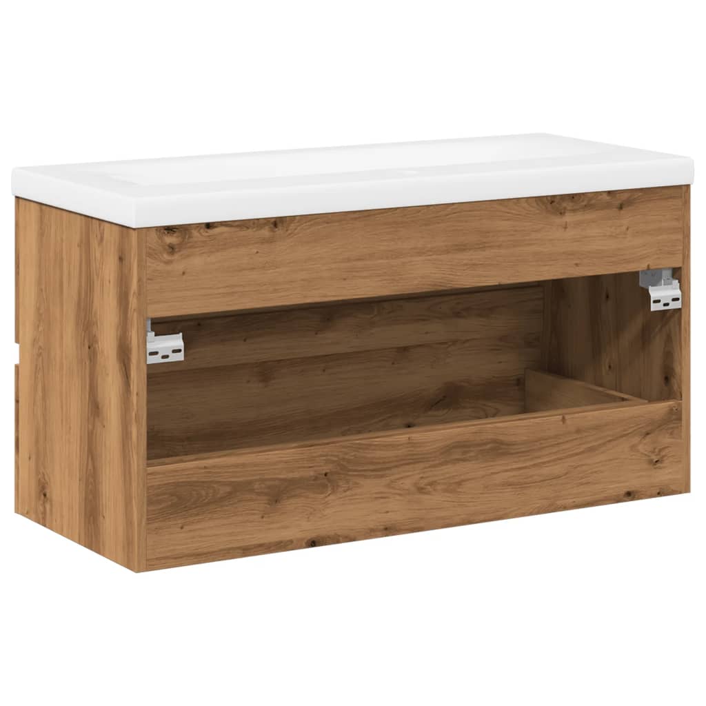Sink Cabinet with Built-in Basin Artisan Oak