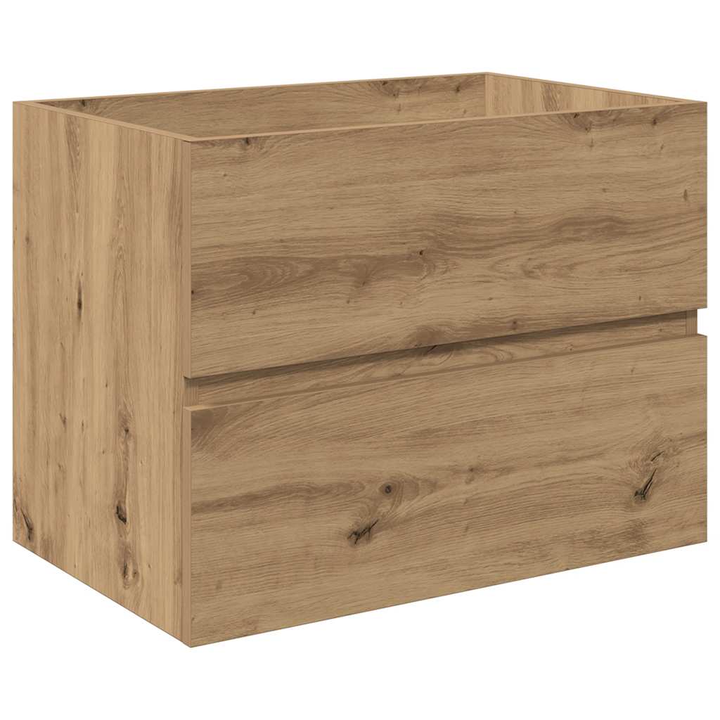 Sink Cabinet with Built-in Basin and Faucet Artisan Oak