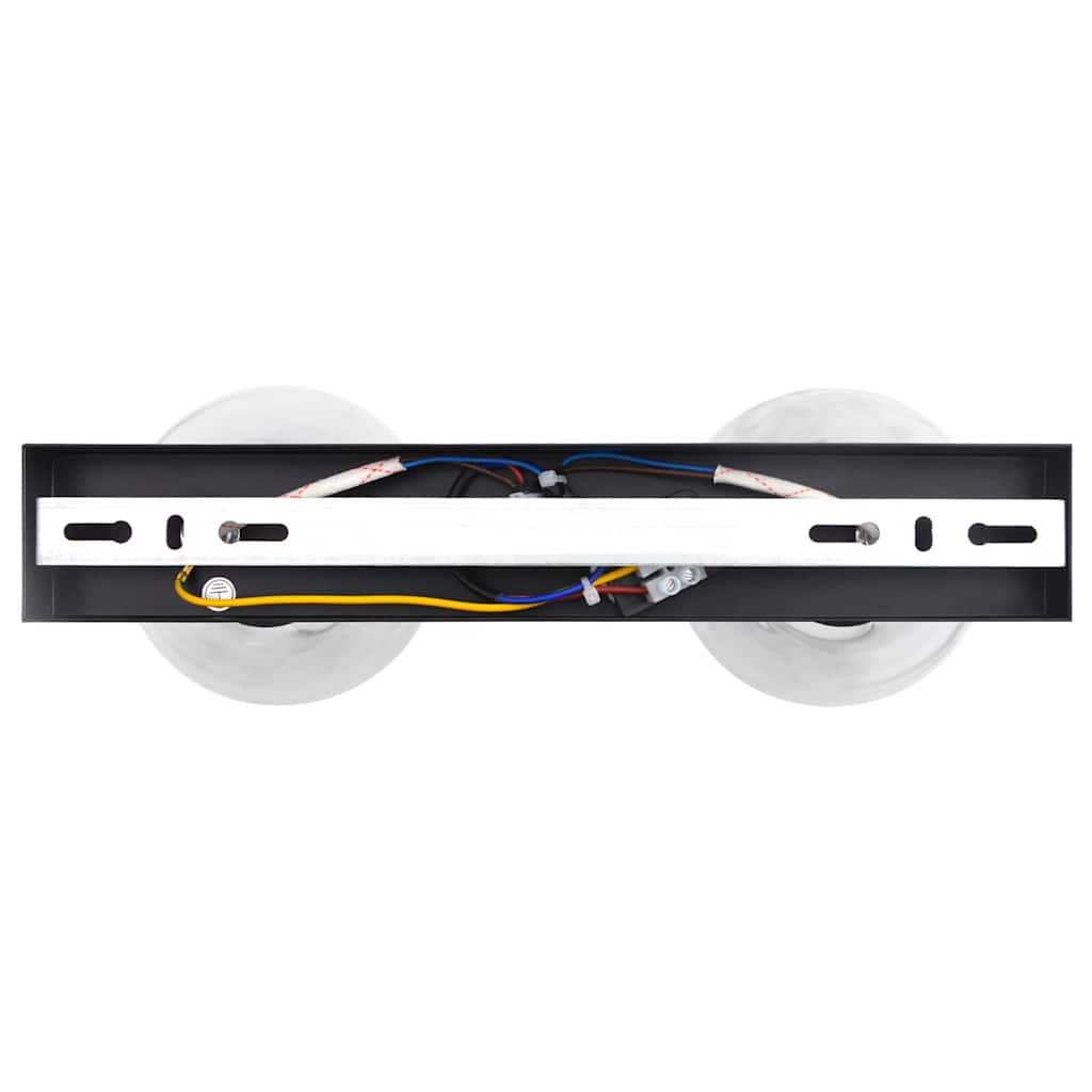 Ceiling Spotlight Black 33 x 13 x 26 cm Glass and metal