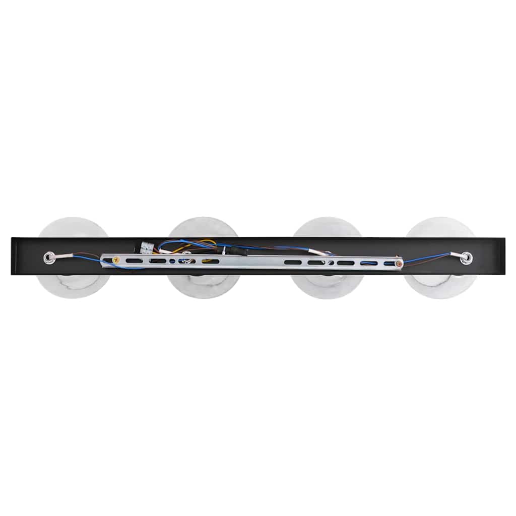 Ceiling Spotlight Black 70 x 13 x 26 cm Glass and metal