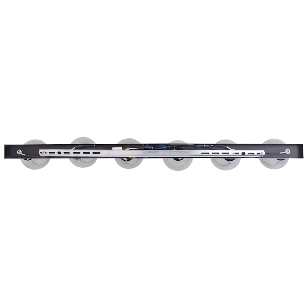 Ceiling Spotlight Black 110.5 x 13 x 26 cm Glass and metal
