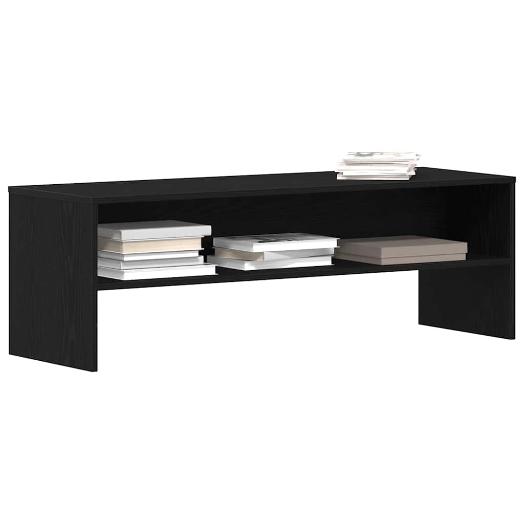 TV Cabinet Black Oak 120x40x40 cm Engineered Wood