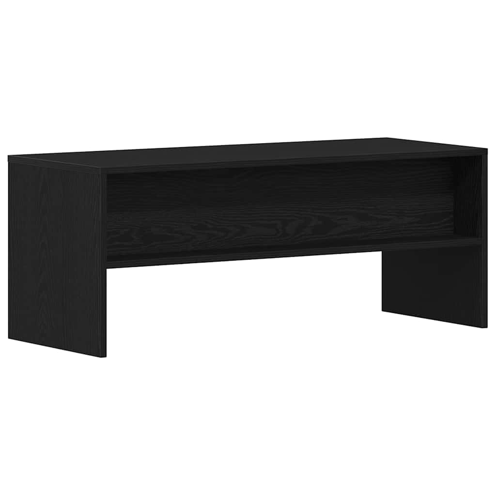 TV Cabinet Black Oak 100x40x40 cm Engineered Wood