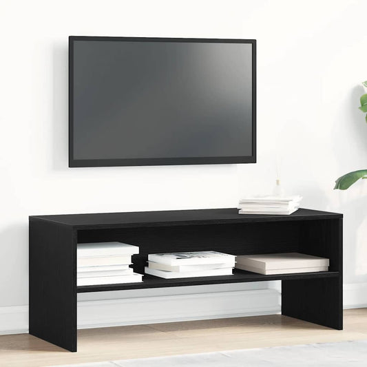 TV Cabinet Black Oak 100x40x40 cm Engineered Wood