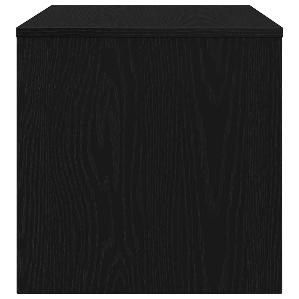 TV Cabinet Black Oak 80x40x40 cm Engineered Wood