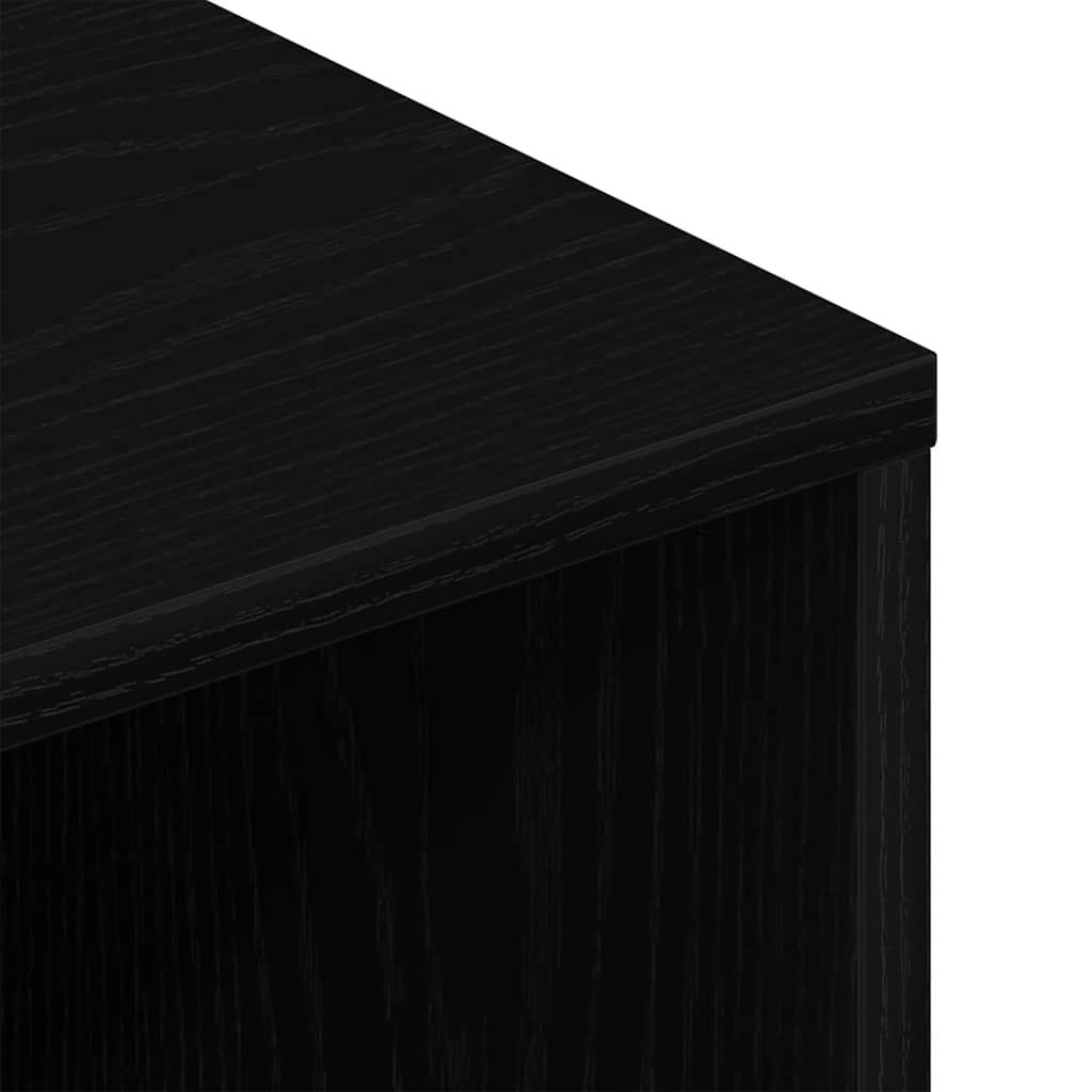 TV Cabinet Black Oak 80x40x40 cm Engineered Wood