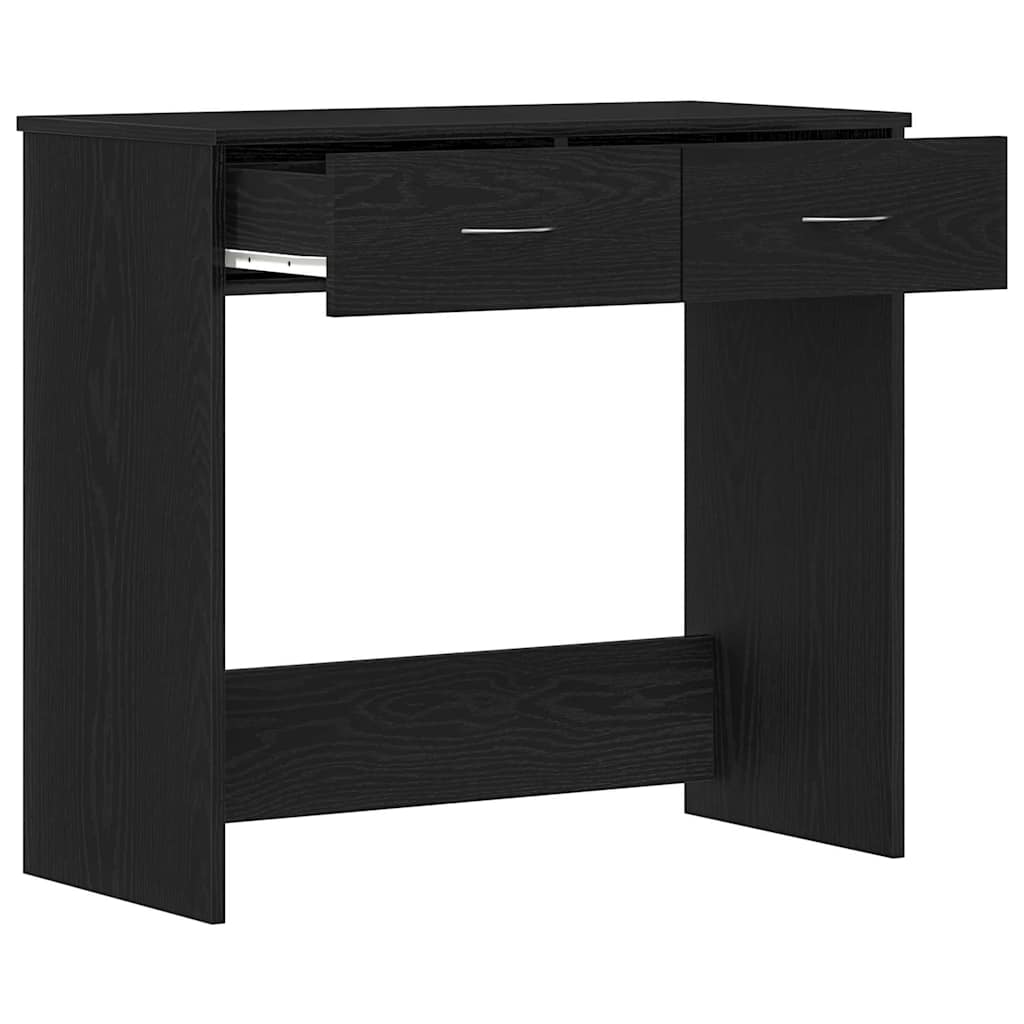 Desk Black oak 80 x 40 x 75 cm Engineered wood
