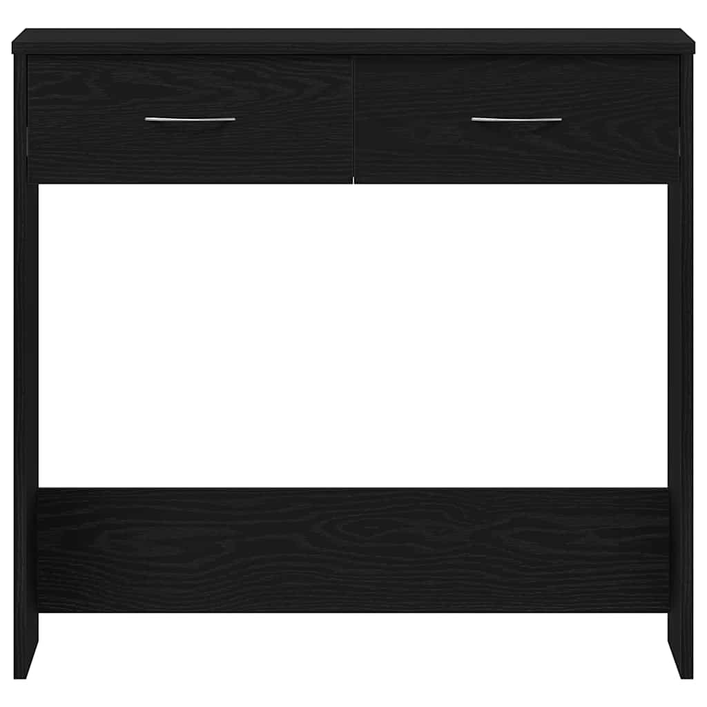 Desk Black oak 80 x 40 x 75 cm Engineered wood