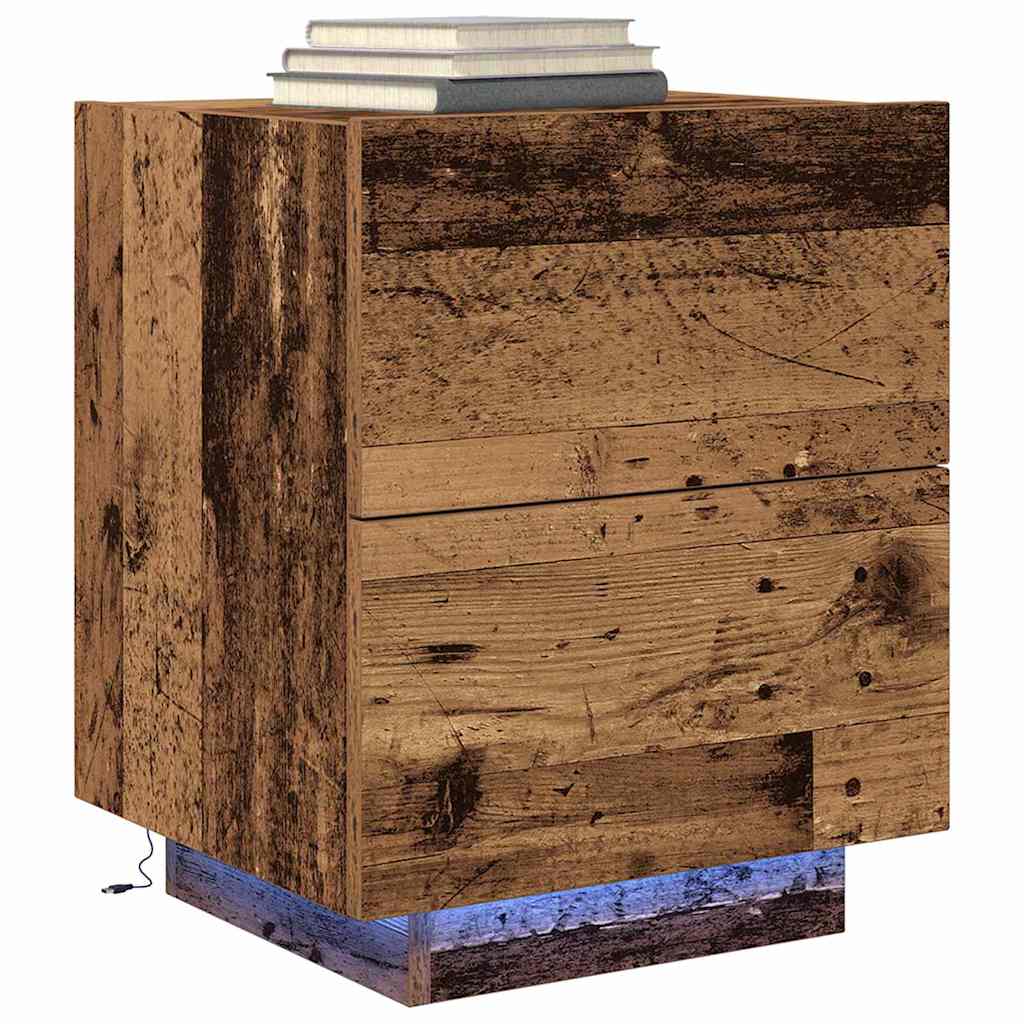 Bedside Cabinet Old wood 45 x 40 x 55 cm Engineered wood