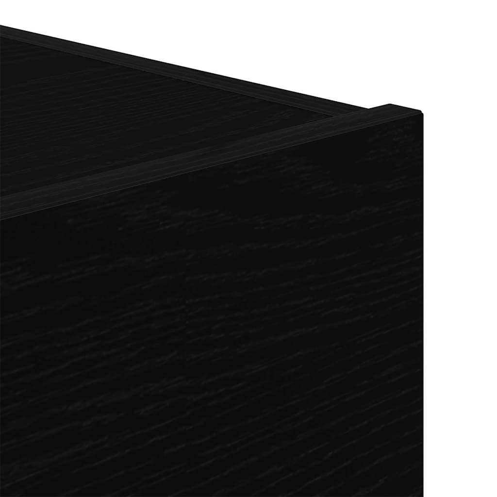 Bedside Cabinet with Drawer with Black Oak 45 x 40 x 55 cm