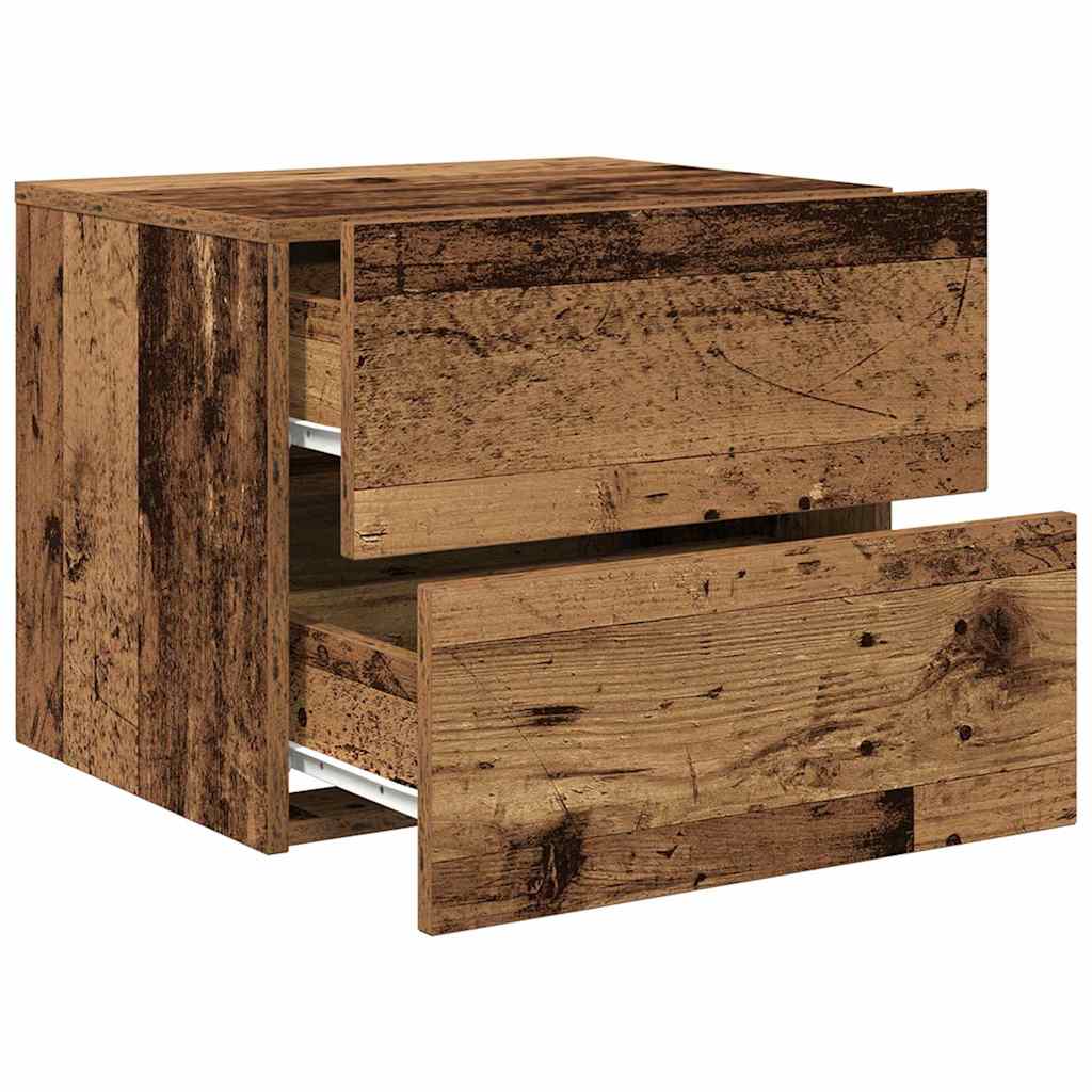 Wall-mounted Bedside Cabinet Old wood 50 x 39 x 41 cm