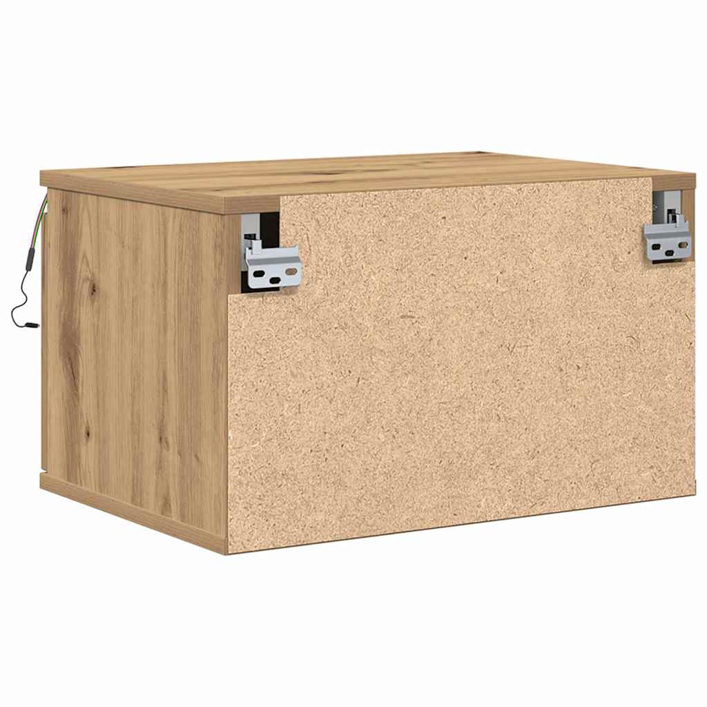 Wall-mounted Bedside Cabinet 2 pcs Artisan oak 50 x 36 x 30 cm