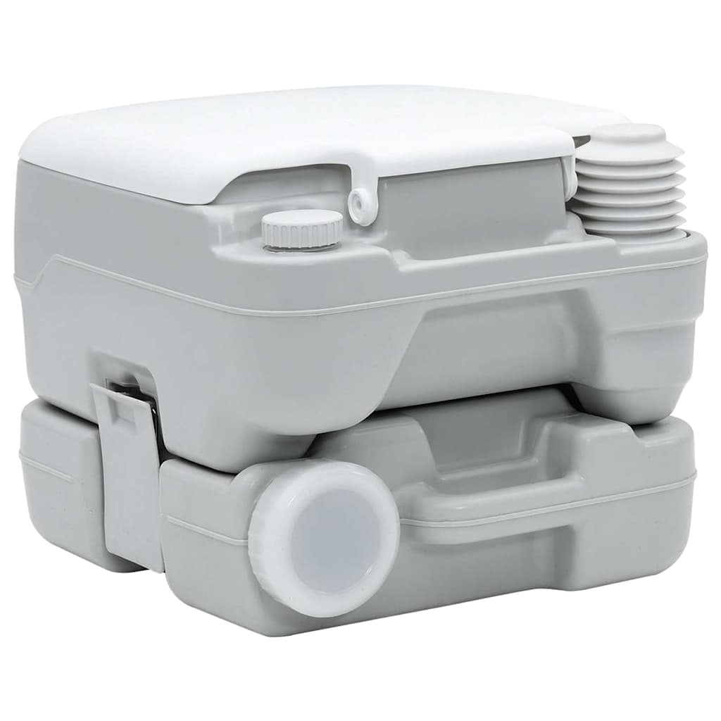 Portable Camping Toilet Grey 41.5 x 36.5 x 30 cm